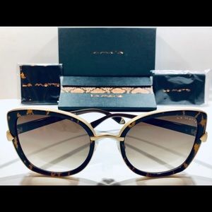 La Matta Sunglasses Havana Brown on Matte Gold New